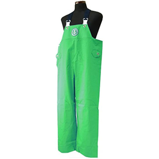 KURAHUTERU Ikari Fisherman Rain Wear Chest Pants Open Front L Green 11EA110