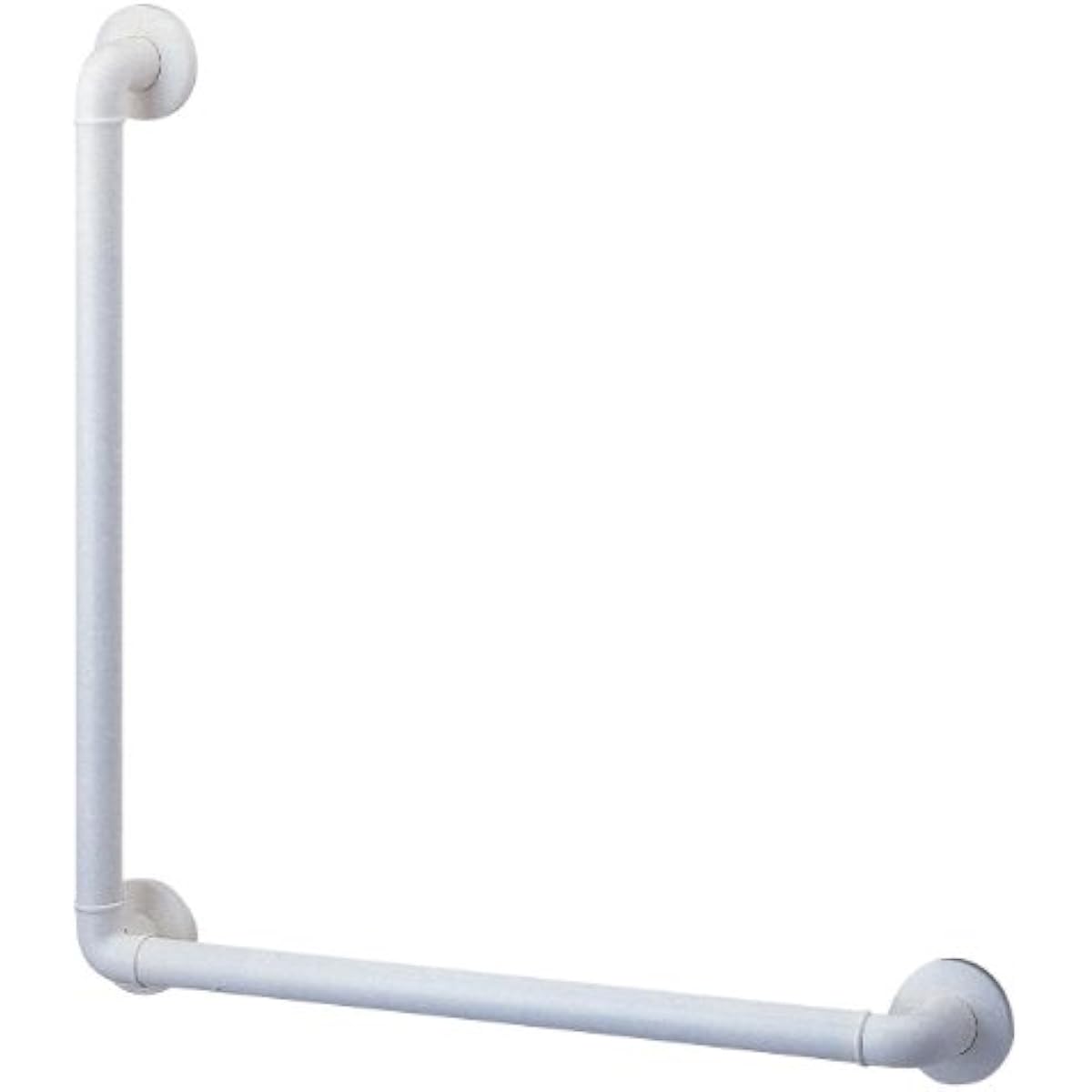 SANEI Handrail L-shaped Nigibar for toilets, baths, etc. with screws and plugs, white W5792L-600X400