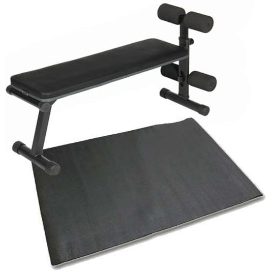 [Leading Edge] Multi Sit-up Bench LE-B40 GY & Protective Mat ESMT-150 2-piece set