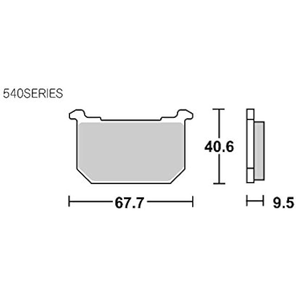 KITACO SBS Brake Pad 540HF Ceramic Z400GP Z400FX Z400LTD Z750FX Z1000R Lawson Replica 777-0540000