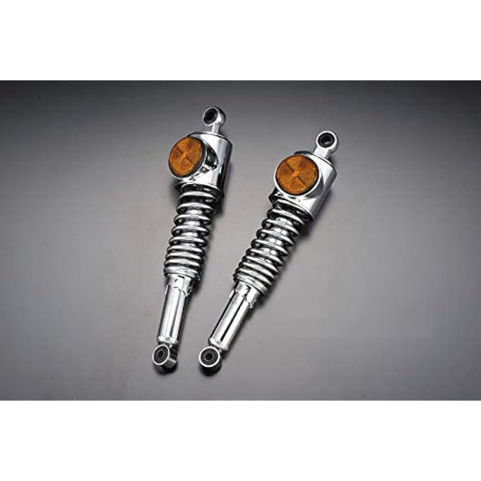 PMC Rear Shock Standard Type Z1 Z2 Black Rim Genuine Orange Set of 2 109-201