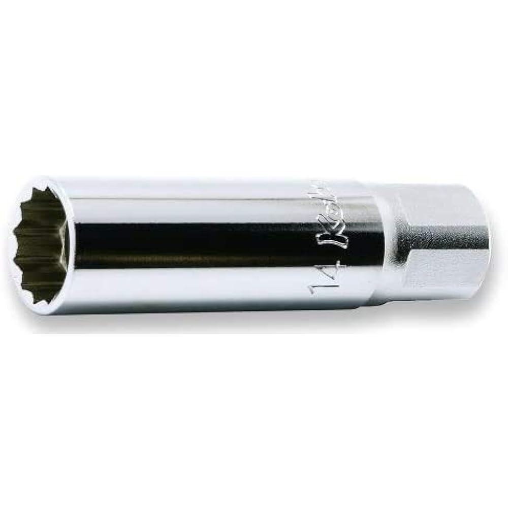 Koken 3/8(9.5mm)SQ. 12-sided spark plug socket (with magnet) 14mm 3305P-14