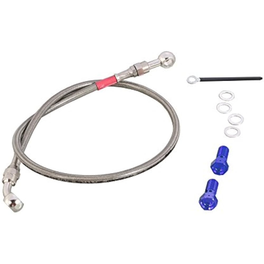 KITACO Brake Hose Super Teflon Stainless Steel Mesh Red Banjo Bolt YZF-R25 773-0770400