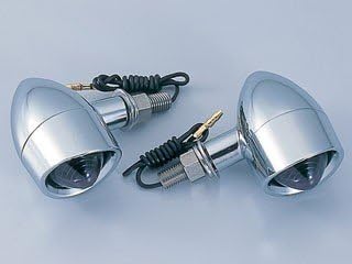 POSH Neo Chopper Turn Signal Kit Sportster (~'08) Plated/Smoke 881582