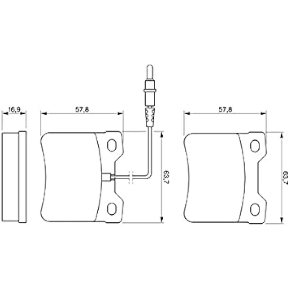 BOSCH imported car brake pad 0986494000