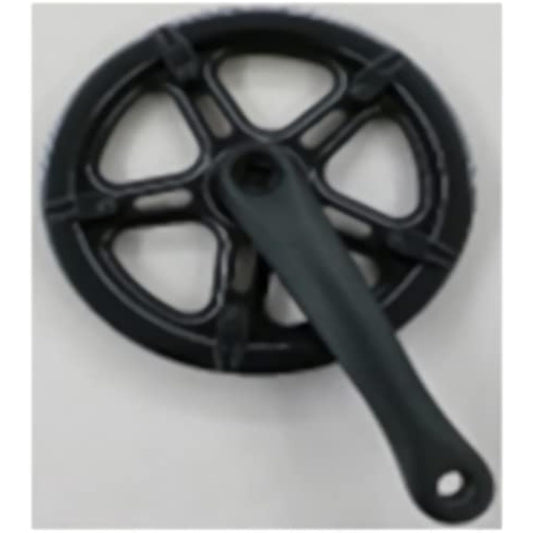 Shikishima Bicycle W Guard Gear Crank 46T-170mm Aluminum BK