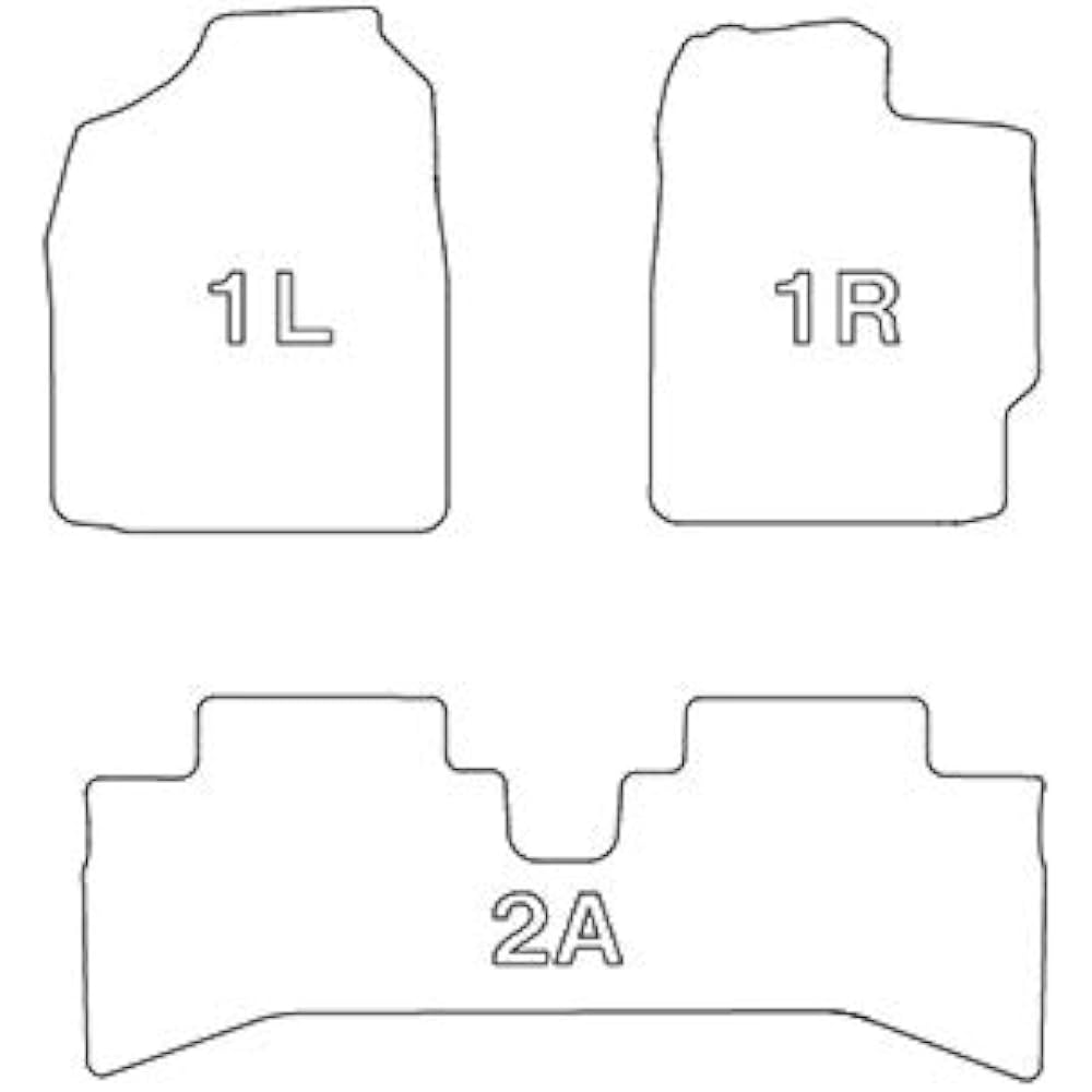 Clazzio Floor Mat 3D Type Set for 1 Aqua NHP10 H23(2011)/12~ NEW Rubber Type Black ET-1060 [5EETB1060K]