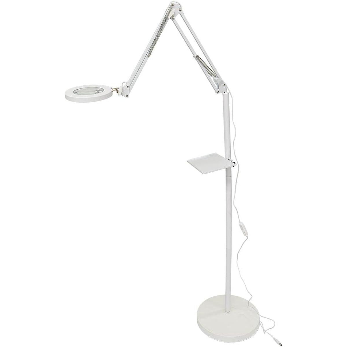 THANKO Long stand magnifying glass with LED light that can be used with USB C-LRS21W