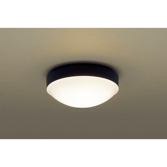 Panasonic Direct Ceiling/Wall Mount Ceiling Light for Under Eaves Light Bulb Color/Diffuse/Moistureproof/Rainproof Type 20 Off Black LGW51783LE1