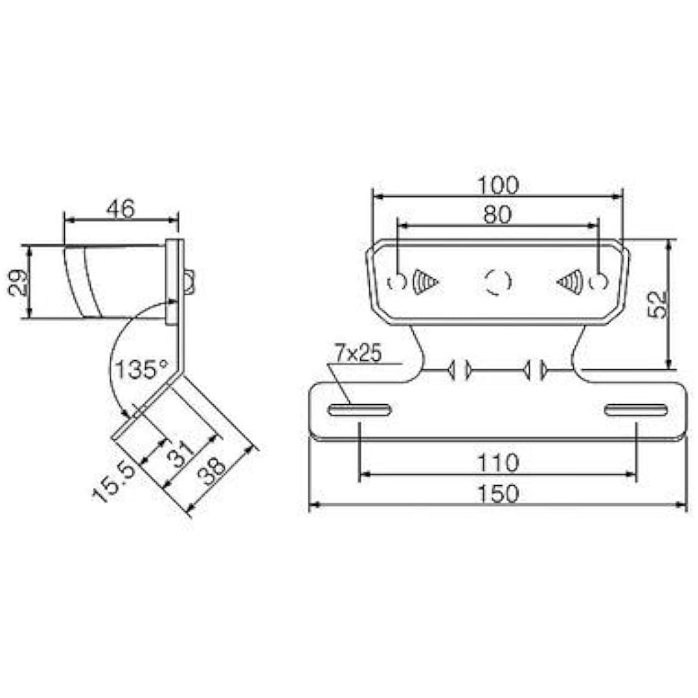 HURRICANE Fender Eliminator Kit LED VTR250 HA6605C