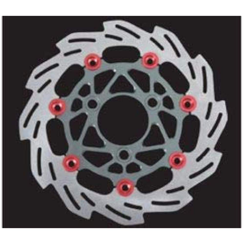 SHIFT UP Wave Floating Disc Rotor 220mm Front Smoke Gunmetal/Red 260050-29
