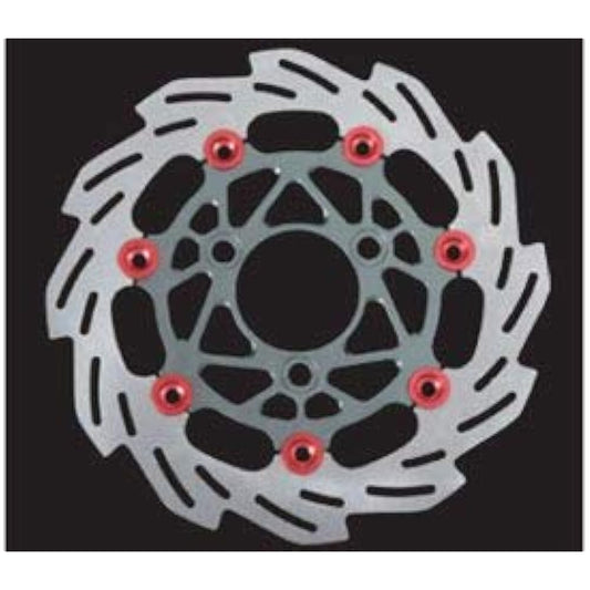 SHIFT UP Wave Floating Disc Rotor 220mm Front Smoke Gunmetal/Red 260050-29