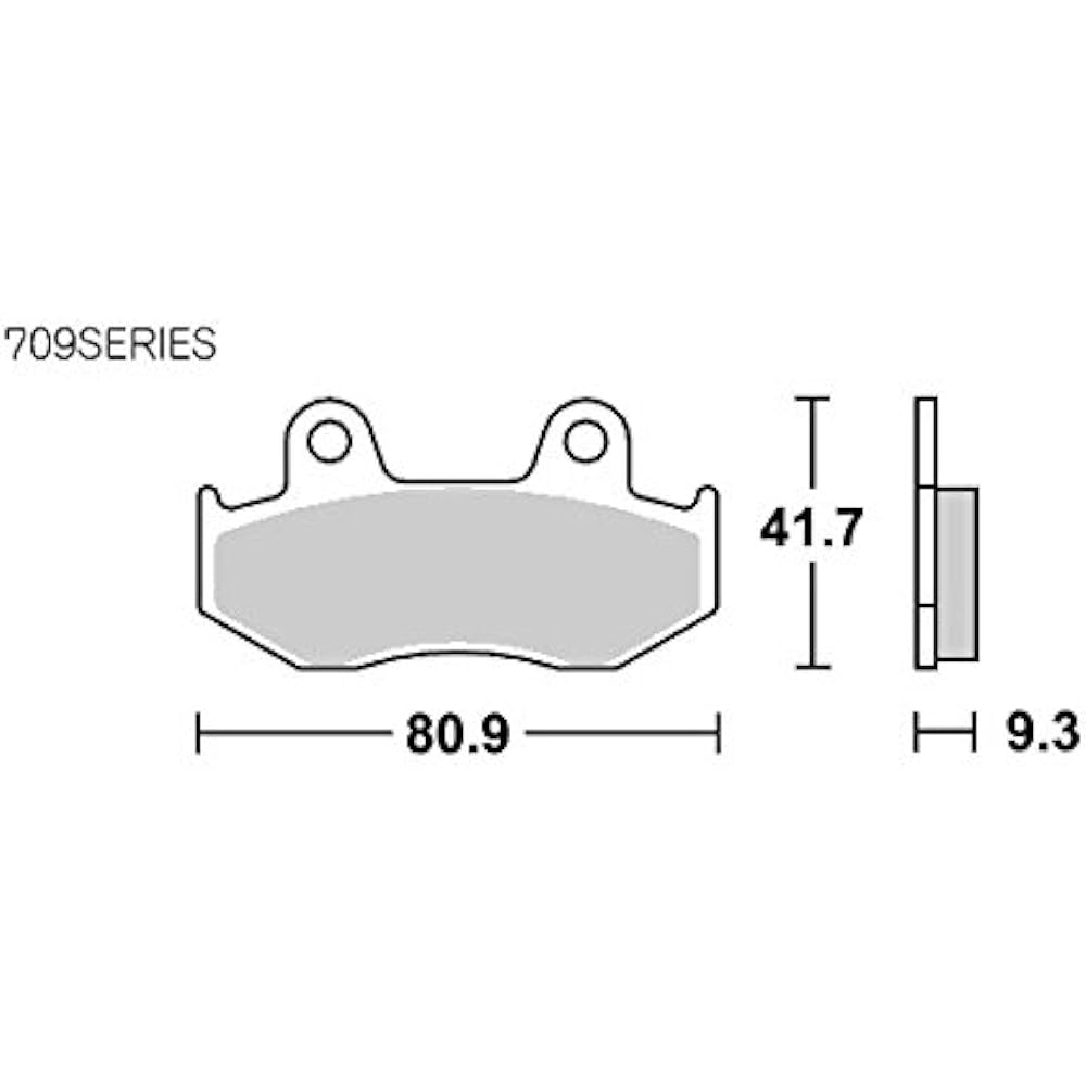 KITACO SBS brake pad 709HF ceramic FTR223 CB223S etc. 777-0709000