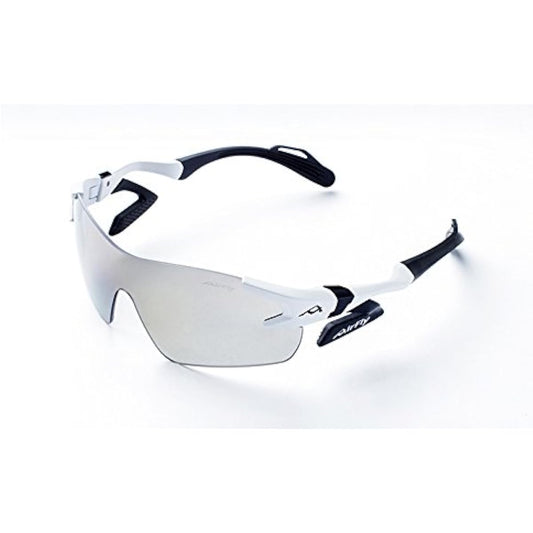 "Domestic regular product" AirFlay sports sunglasses without nose pads AF-301L series Frame color White matte Lens color Light smoke Visible light transmittance 24% UV cut rate 99% or more Product number AF-301 C-2L