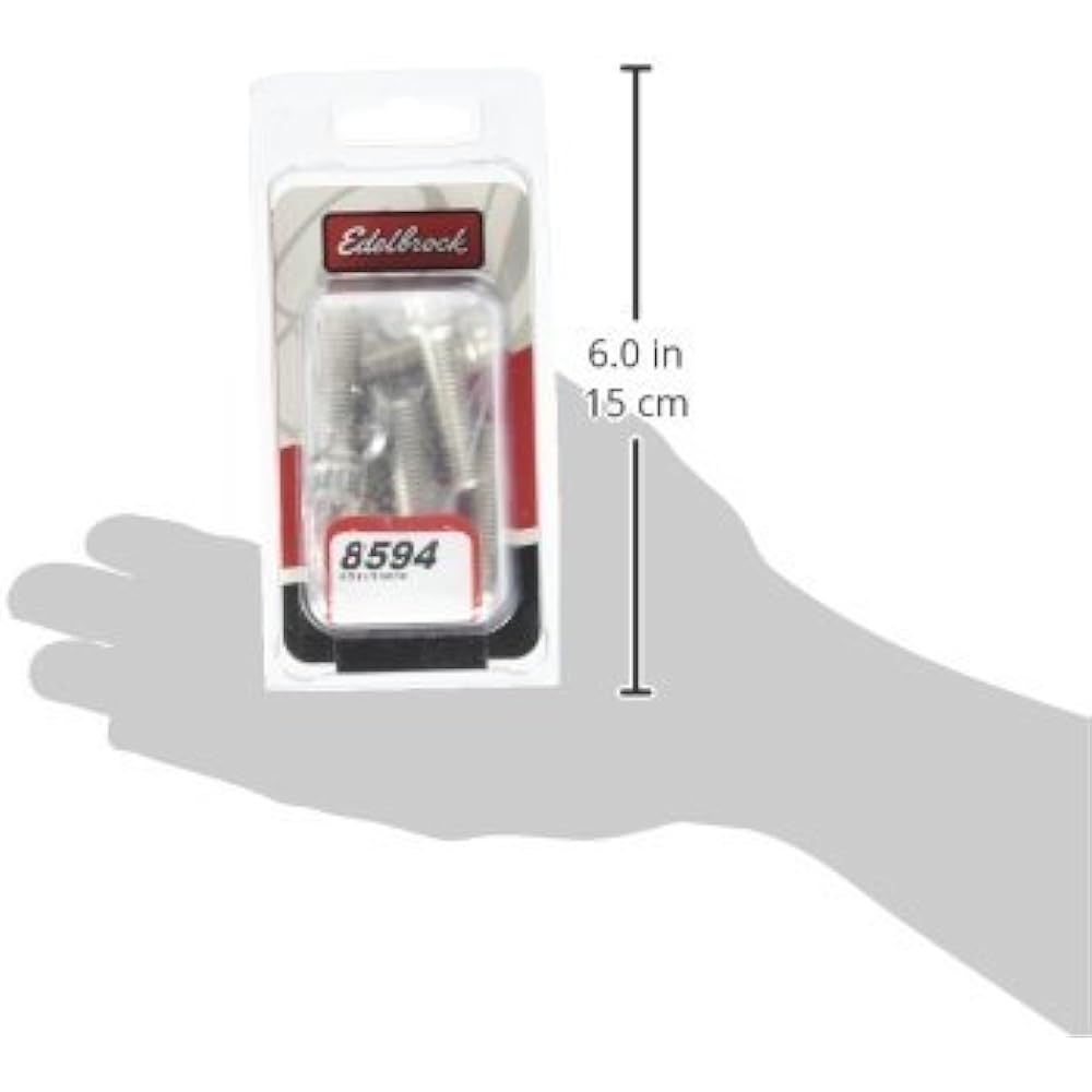 Edelbrock 8594 For plating intk bolt kit 2191