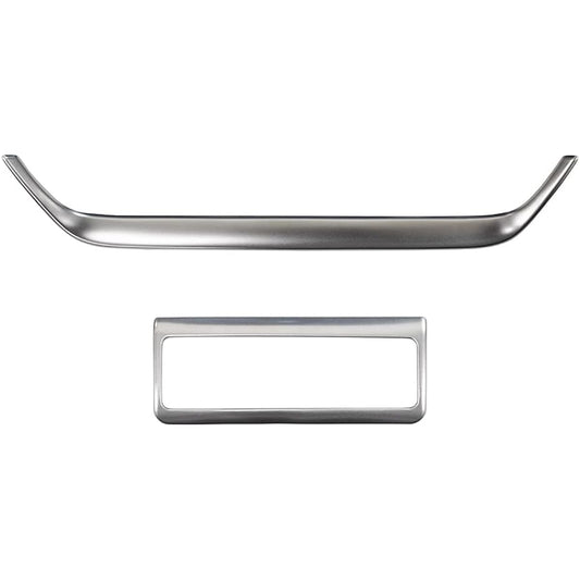 Samurai Produce Toyota Corolla Cross Exclusive Air Conditioner Button Panel Upper Side & Seat Heater Button Around Interior Panel 2P Satin Silver