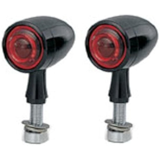 Kijima Motorcycle Motorcycle Parts Star Mine B5 Turn Signal Lamp 40φx64mm M10 Billet General Purpose Black Alumite/Clear 219-1096