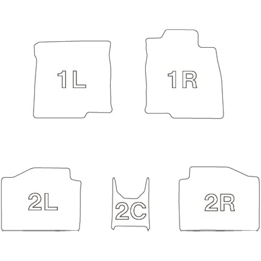 Clazzio Floor Mat 3D Type Set for 1 Note R3(2021)/1~ / Note Aura R3(2021)/8~ Cold Region Specification Vehicle NEW Rubber Type Black EN-5287 [5EENB5287K]