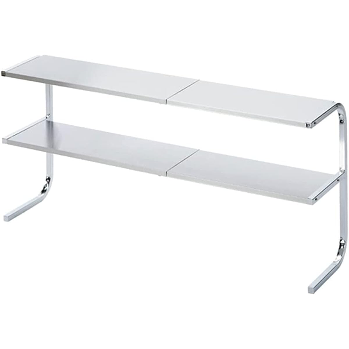 Shimomura Planning Anywhere Support Shelf 2 Tiers Silver 34608