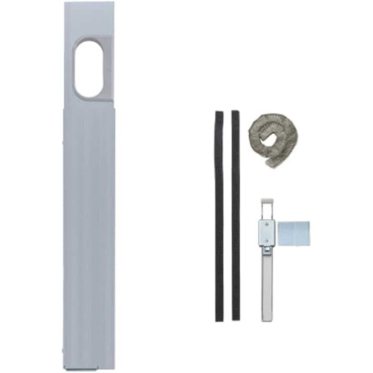 Hiharashi Metal Aluminum Window Panel for Air Conditioner Piping Silver 550-820mm C-MP8-S