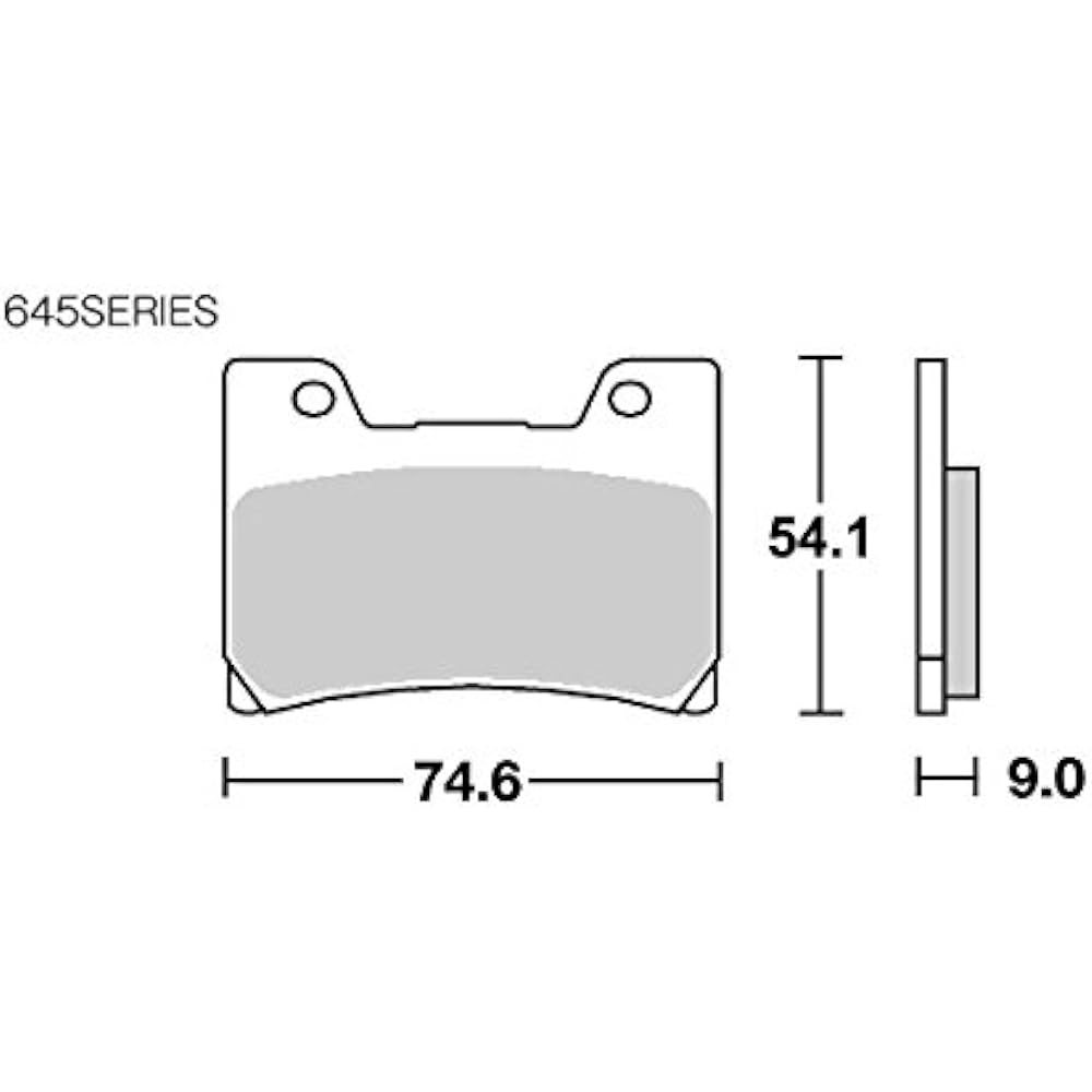 KITACO SBS Brake Pad 645HS Sinter Metal FZR600 TDM850 FZR1000 V-MAX1200 777-0645020