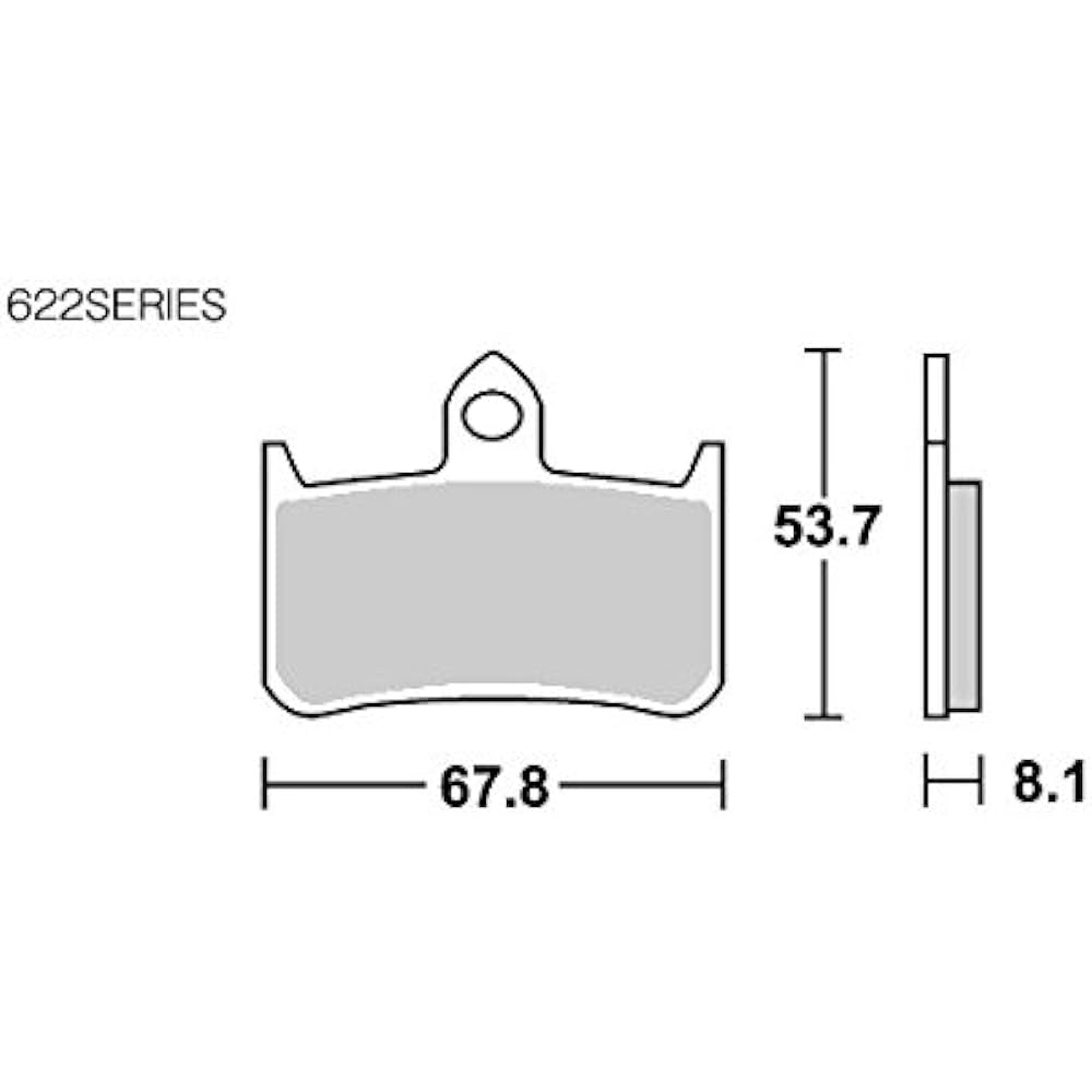 KITACO SBS Brake Pad 622HS Sinter Metal Hornet 250 NSR250 CBR900RR X-4 etc. 777-0622020