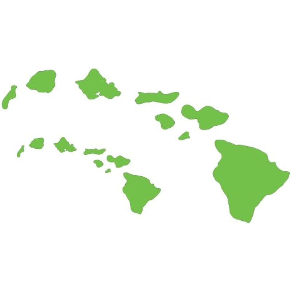 Hawaiian Chain Chain Vinyl Decal Sticker Green SM-HICHAINGREEN