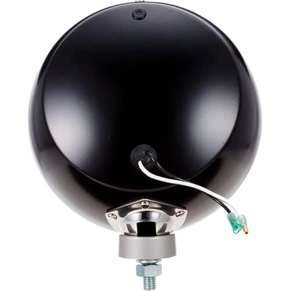 IPF Fog Lamp Halogen H3 Round 200mm Diameter 3200K Genuine Color 24V Set of 2 Driving Light Distribution Clear Lens Black Body Off-road S-9024