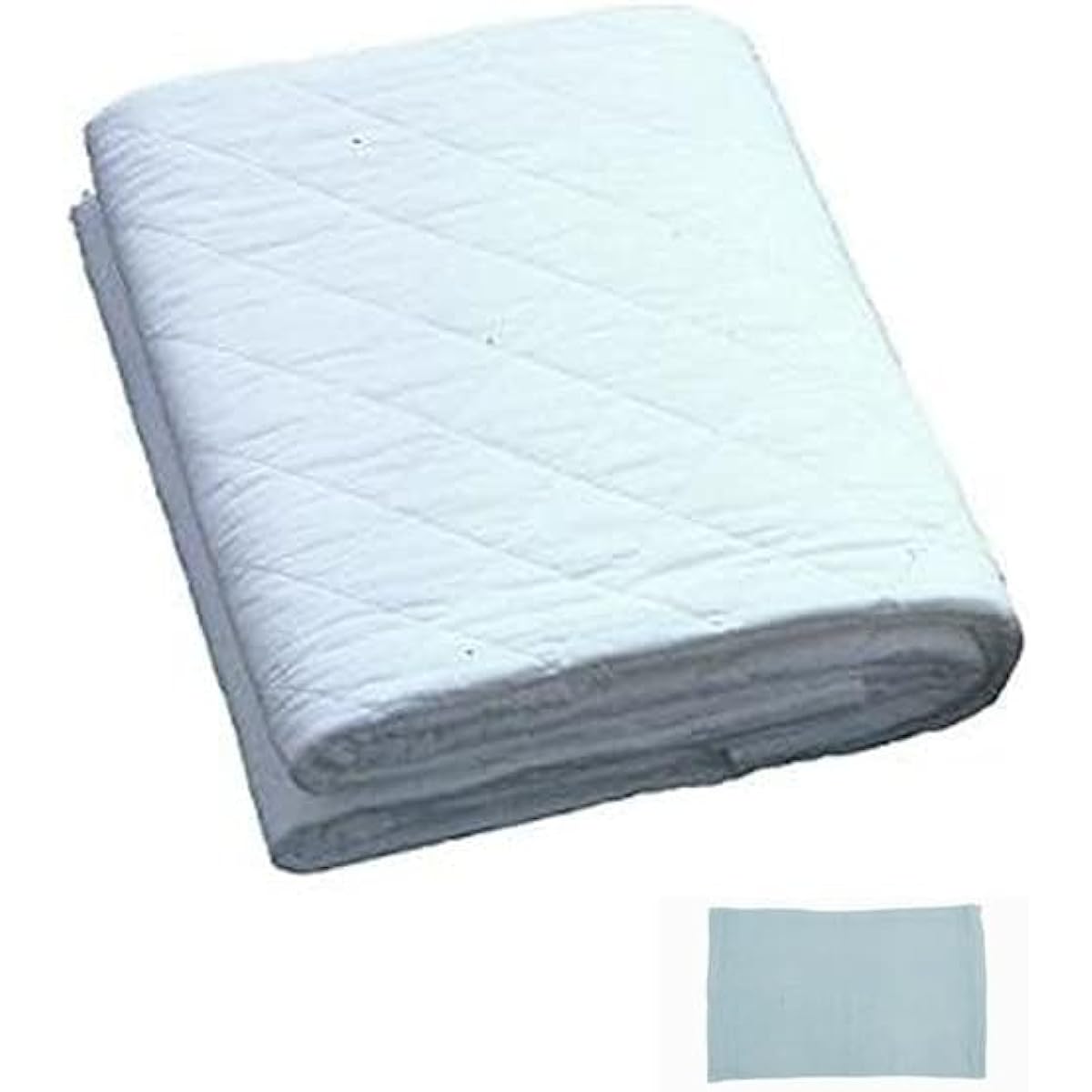 [Pasima] Quilt Bed [Double] [Blue] Simple bedding made of medical-grade absorbent cotton and gauze Made in Japan