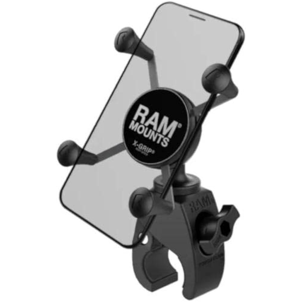 RAM MOUNTS Mount Set X Grip & Tough Clamp for Smartphones with Tether Black RAM-HOL-UN7-400U