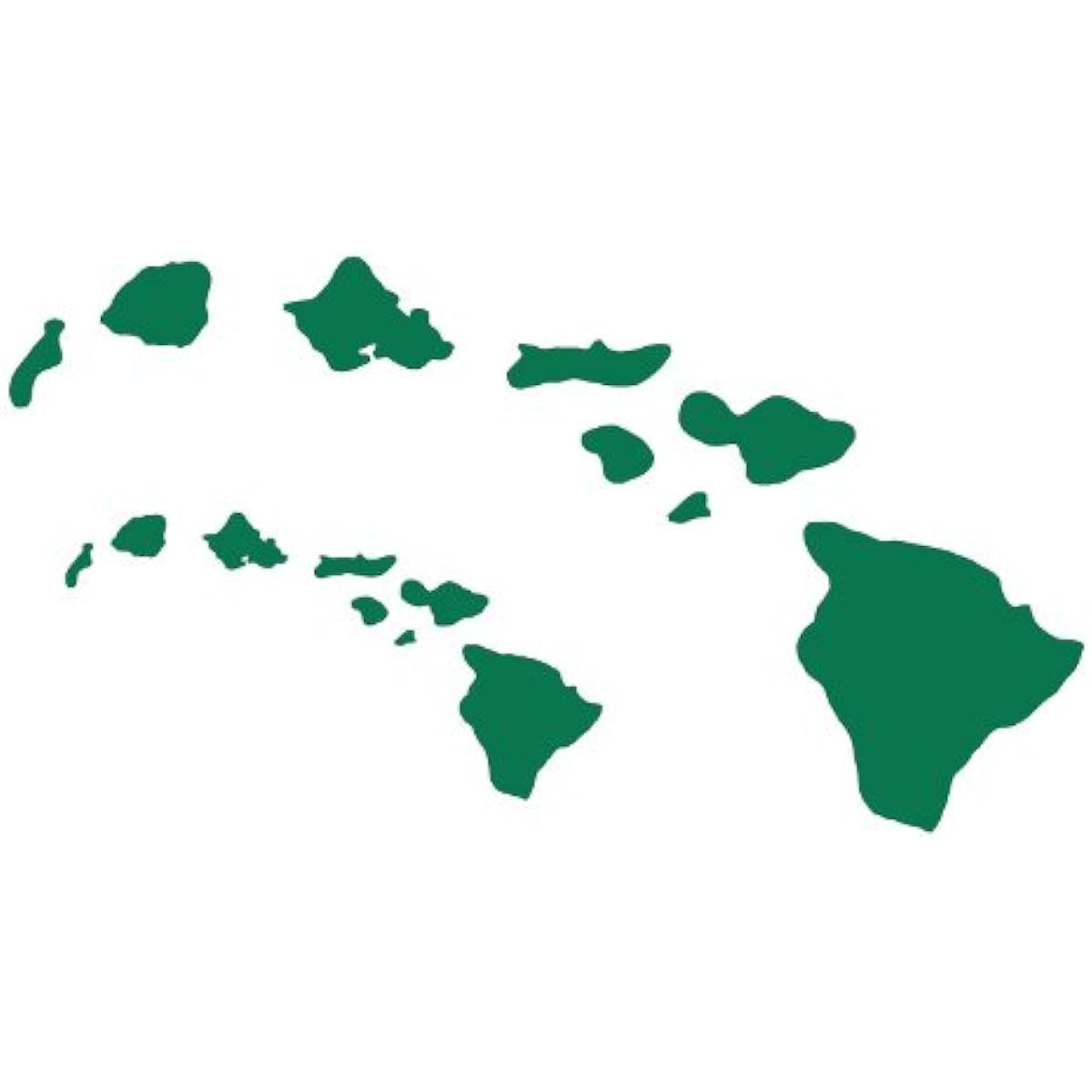 Hawaiian Chain Chain Vinyl Decal Sticker Green SM-HICHAINGREEN