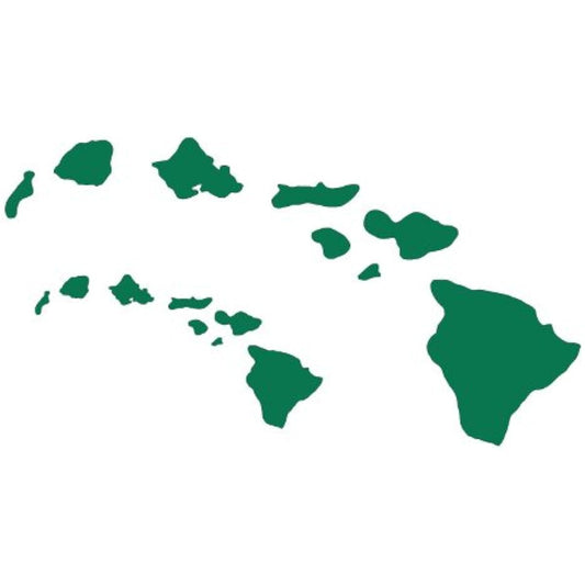 Hawaiian Chain Chain Vinyl Decal Sticker Green SM-HICHAINGREEN