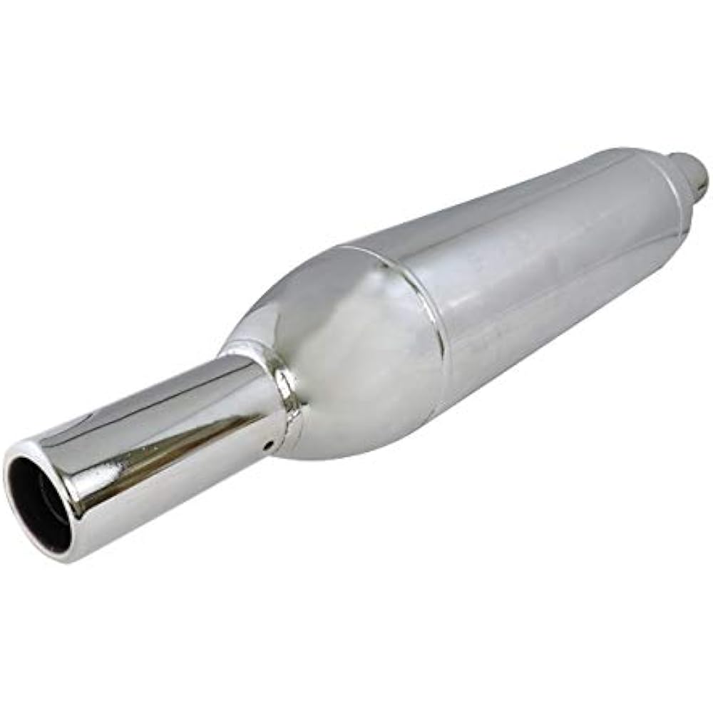 Motorcycle Muffler General Purpose Silencer Slip-on Capton Muffler Total Length 550mm/General Purpose/Harley/Magna/Dragster etc./B185