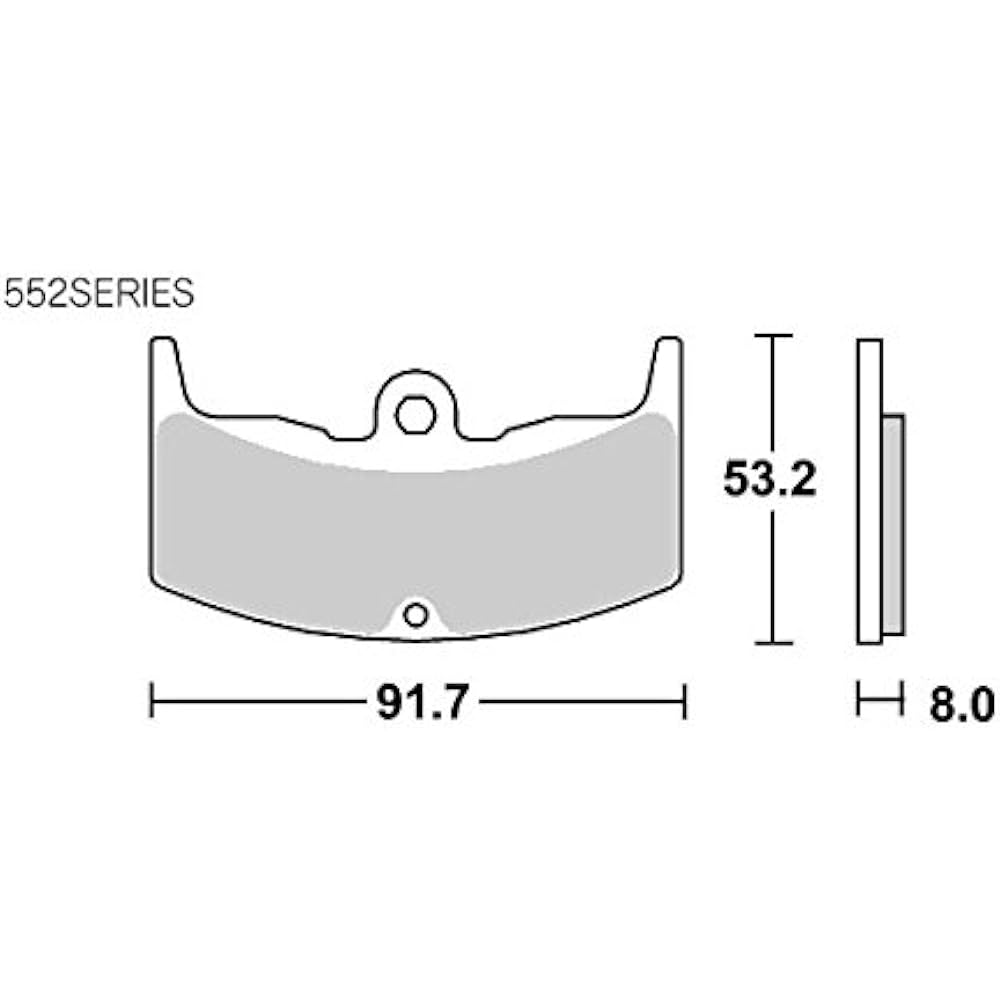 KITACO SBS Brake Pad 552HF Ceramic VT250F VT250Z CBZ550F etc. 777-0552000
