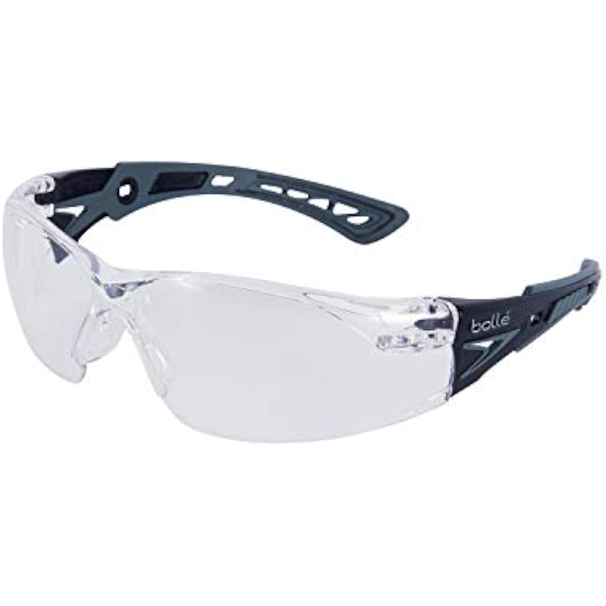 Bolle RUSH Plus Clear Black/Wolf Gray Frame Safety Glass [Genuine Japanese Product]