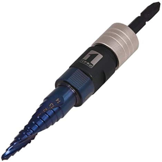 Ichinen Access MUST TOOL Bit/Socket IM-2QSV-414 Interchangeable Shaft Step Drill 4-14mm 19732 6.35mm Shaft