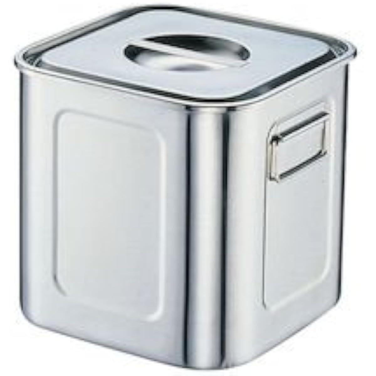 Sanpo Sangyo Deep Square Kitchen Pot (With Handle) 30cm 18-8 Stainless Steel Japan AKK06030