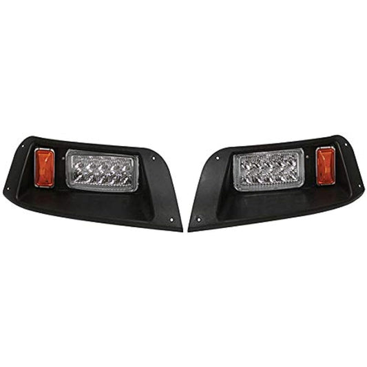 Rhox golf cart EZGO TXT LED headlights with bezel (compatible model: 96-13)