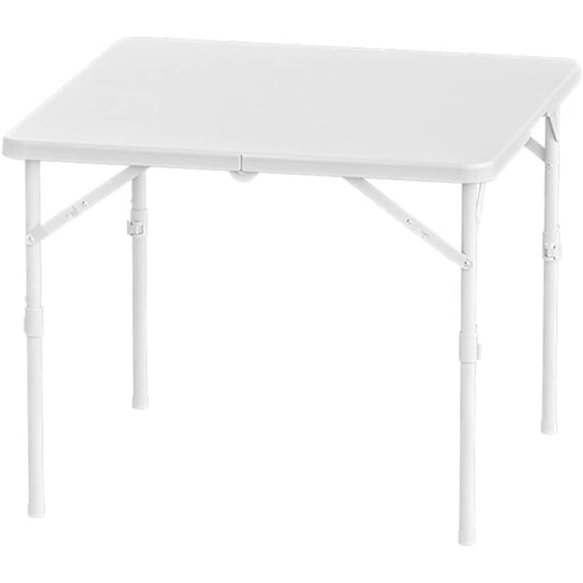 Folding table, portable table, folding table, dining table, work table, mahjong table, 2-level height adjustment, no assembly required, multi-functional, unfolded size approx.: width 86 x depth 86 x height 74/40 cm, load capacity: approx. 100 kg.