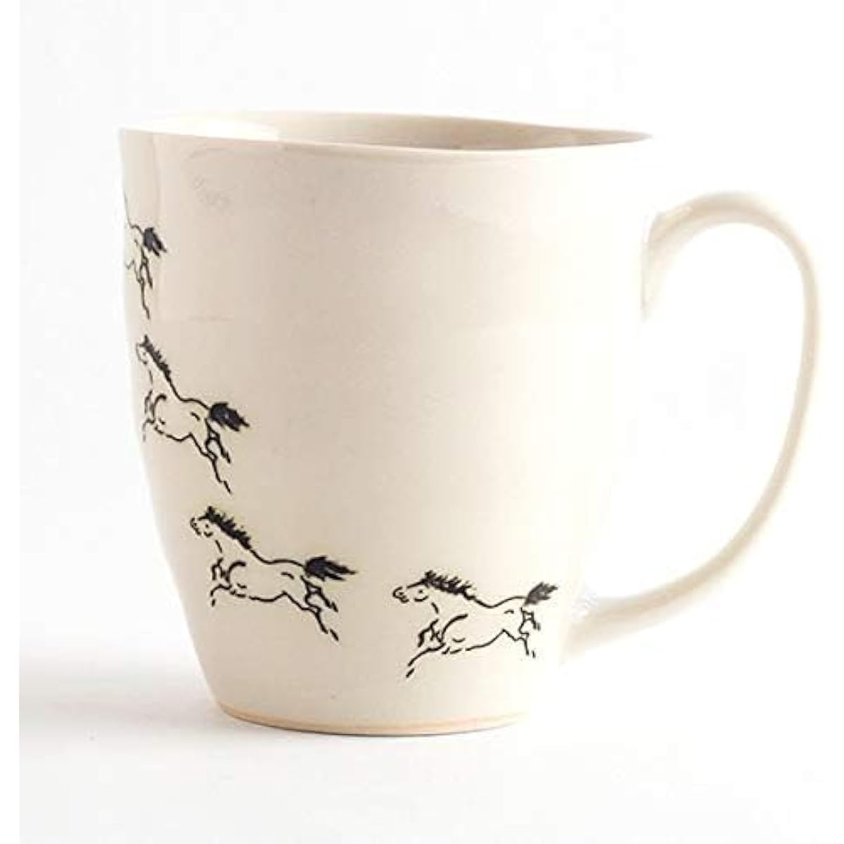 Ohori Soma Ware Matsunaga Kiln Uma Kuyukihisa (Successful) Mug (Ivory) Mug Coffee Cup Tea Cup Stylish 60th Birthday Celebration