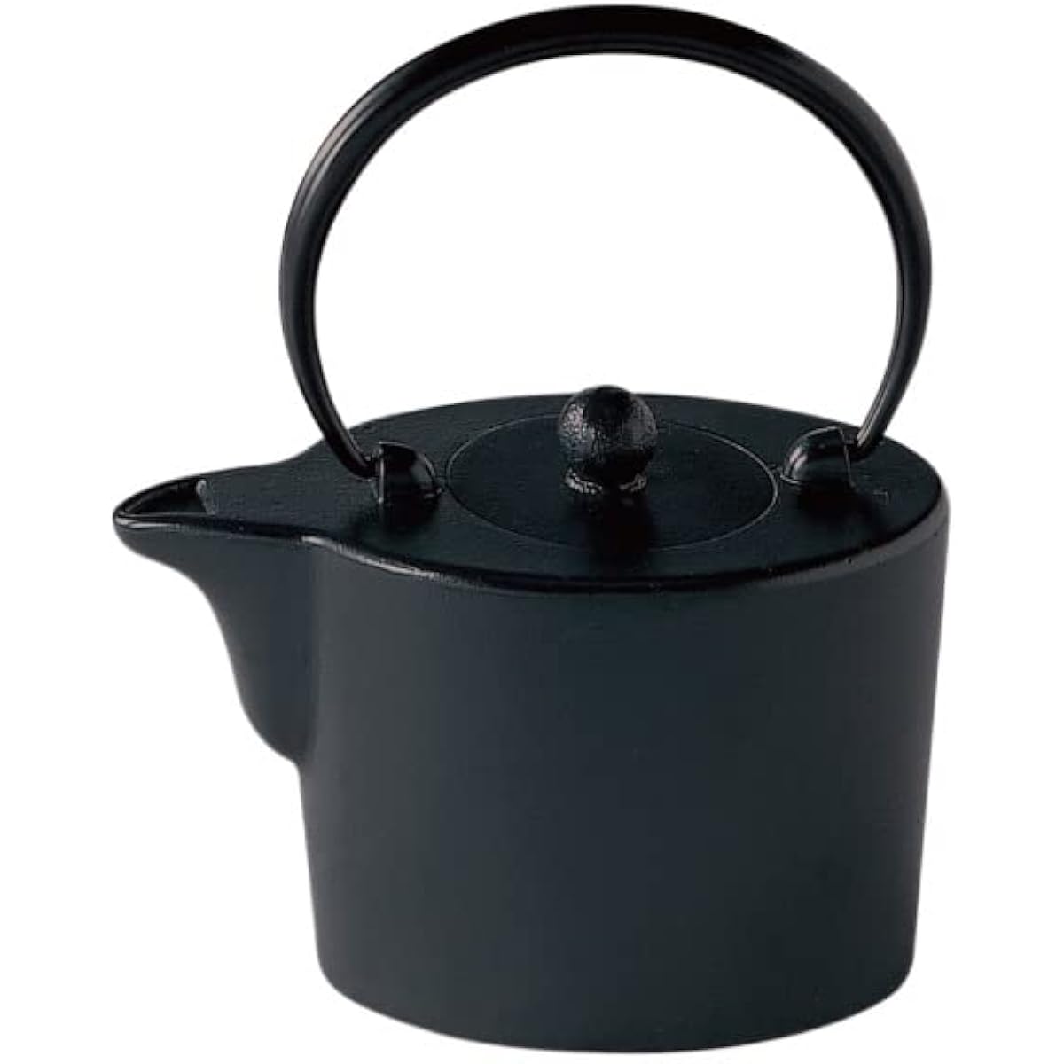Nambu Tekki Miyabi Iron Kettle 450cc Black with Tea Strainer (Suitable for Open Fire) 10072
