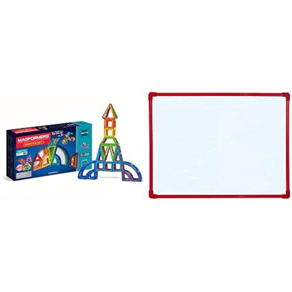 [Manufacturer Bonus] Bornelund MAGFORMERS Creative Set [90 Pieces] + Whiteboard Around 3 Years Old MF703004J