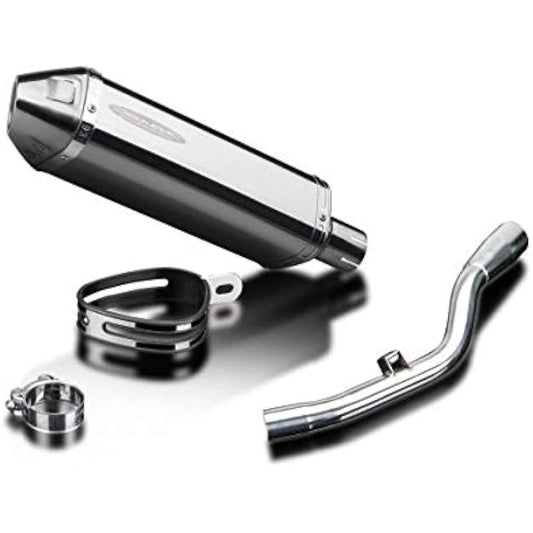 DELKEVIC Slip-on Stainless Steel Tri-Oval Muffler YAMAHA WR125R 2009-2018 320mm KIT12DM