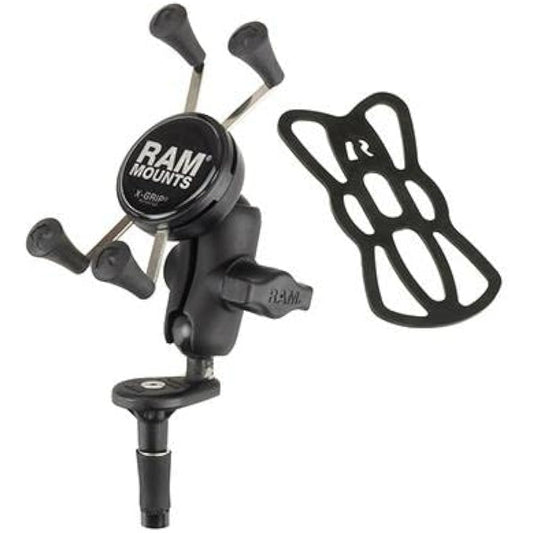 RAM MOUNTS Mount Set X Grip & Stem Mount for Smartphones with Tether Black RAM-B-176-A-UN7U