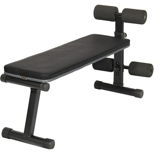 Leading Edge Multi Sit Up Bench Flat Bench 2WAY Foldable Compact Load Capacity 110kg Abdominal Exercise Bench LE-B40