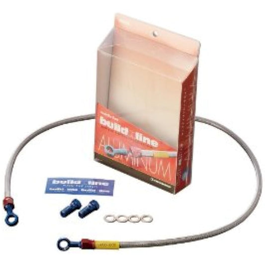 Build A Line Front Brake Hose Aluminum (Blue/Red) Fitting Clear Hose Direct ESTRELLA/RS/CUSTOM 20575070