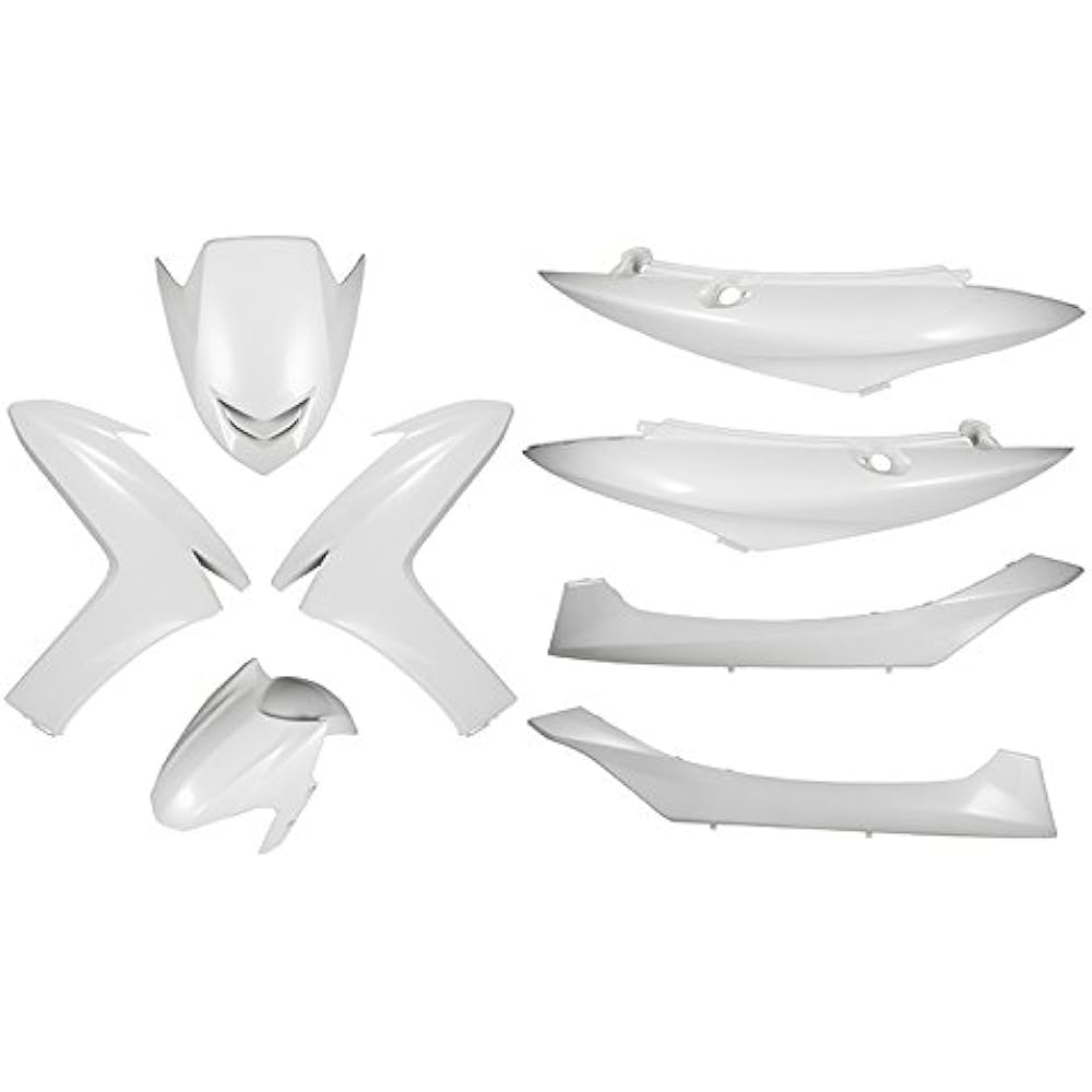 Bike Parts Center Exterior Set 8 Piece Set White Cowl Painted Genuine Type Yamaha Majesty S/S-MAX SG28J 315907