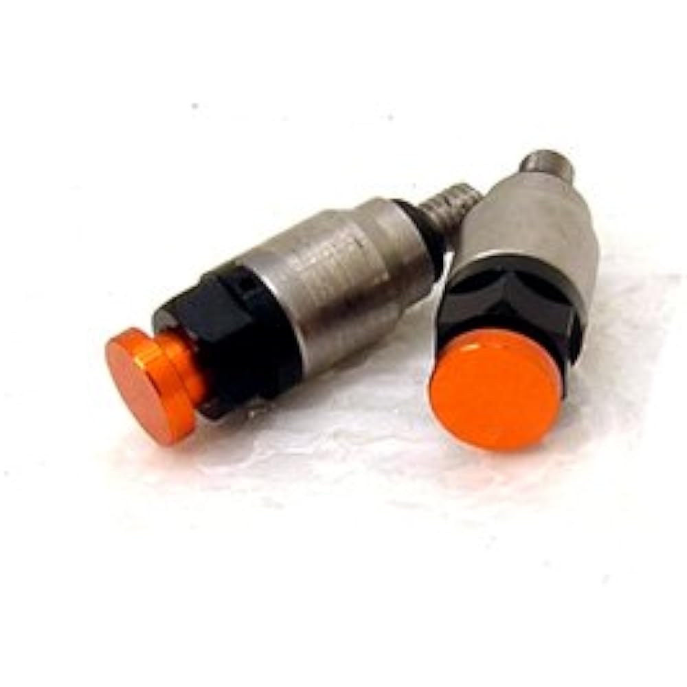 Outlaw Racing 12208O Fork Suspension Pneumatic Relief Bleeder Valve M4 x 0.7 KTM 65XC 85XC 2008-2009 105SX 2004 250XC (Orange)