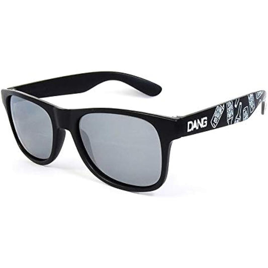 DANG SHADES Sunglasses Polarized Lenses LOCO Black Matte with Beer x Chrome Polarized Takayuki Nakamura Designed Model 00391