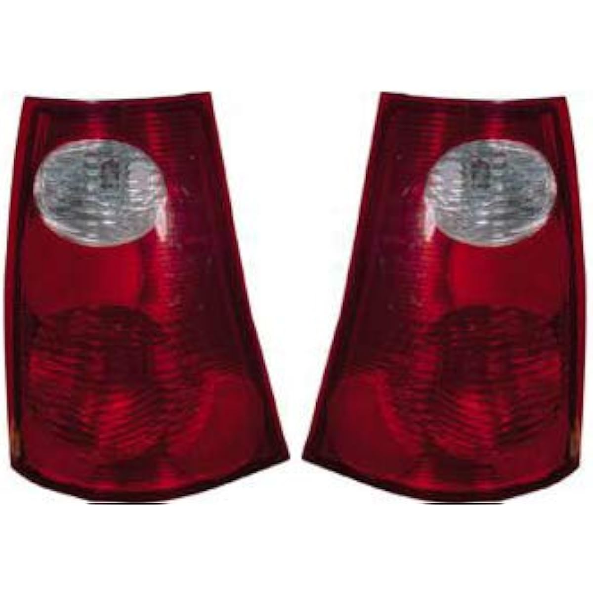 EVAN FISCHER Tail Light Lens and Housing 2001-2005 FORD Explorer Sport Trac Halogenchia & Red Lens compatible passenger seat side and 2 sets of driver's seat side
